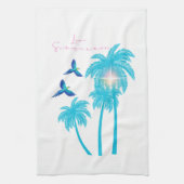 Liebesbrief-Design - Liebe, Sommer xxoo Geschirrtuch (Vertikal)