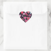 Liebesbrief Herz-Aufkleber (Tasche)