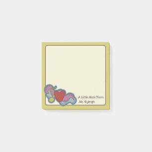 Liebesbrief: Kritzeleien für Musikliebhaber Gelb Post-it Klebezettel