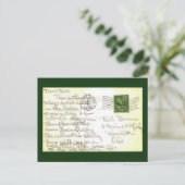 Liebesbrief-Postkarte Postkarte (Stehend Vorderseite)