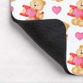 Liebesbrief-Teddybär Mousepad (Ecke)