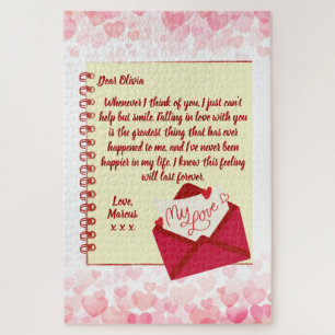 Liebesbrief Valentinstag Puzzle
