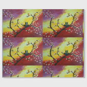 Liebesbroschüre für Vögel Geschenkpapier (Flach)