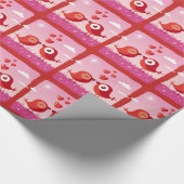 Liebesbroschüre für Vögel Geschenkpapier (Ecke)