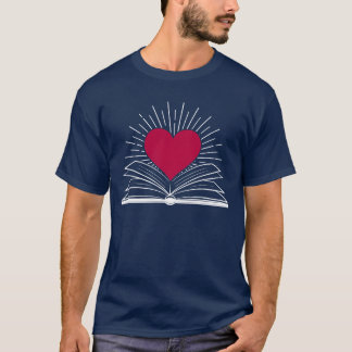 Liebesbuch und lustiges Lesebuch T-Shirt