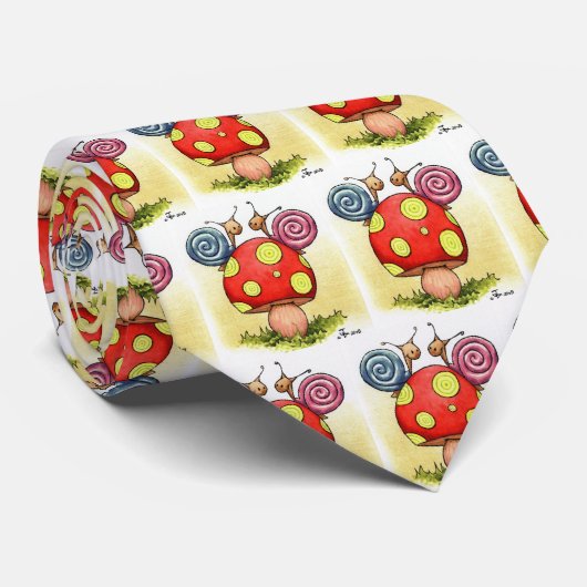 Liebeschnecke-Krawatte Krawatte (Gerollt)