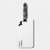 LiebeScottiehundegepäckaufkleber Gepäckanhänger (Rückseite vertikal)