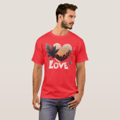 Liebesdesign Blätter Geschenk T-Shirt (Vorne ganz)
