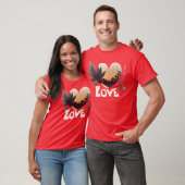 Liebesdesign Blätter Geschenk T-Shirt (Unisex)
