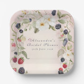 Liebesdusche mit Beeren Pappteller (Vorderseite)