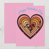 Liebesebenen, Frohen Valentinstag Feiertagskarte (Vorne/Hinten)