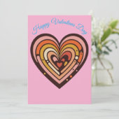 Liebesebenen, Frohen Valentinstag Feiertagskarte (Stehend Vorderseite)