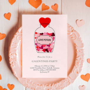 Liebeselixier Valentinstag Galentines-Party Einladung