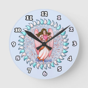 Liebesengel Runde Wanduhr