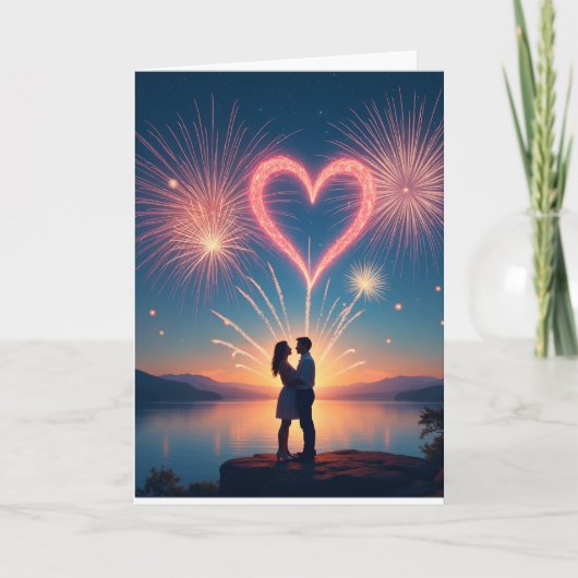 Liebesfeuerwerk 5 Karte (Vorderseite)
