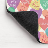 Liebesform Hintergrund Mousepad (Ecke)