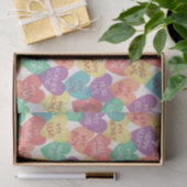 Liebesform Hintergrund Seidenpapier (Geschenk)