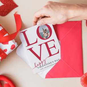 Liebesfoto Frohe Valentinstag Feiertagskarte
