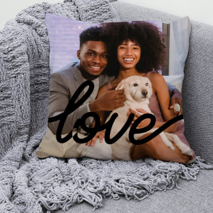Liebesfoto-Vorlage Personalisierte Paare Kissen