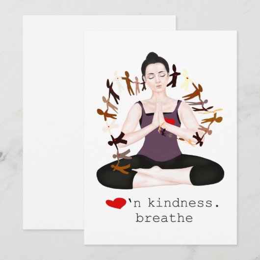 Liebesfreundlichkeit Dankeskarte (Vorne/Hinten)