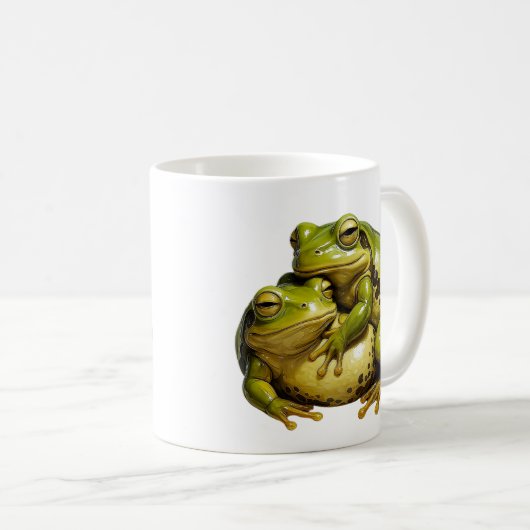 Liebesfrösche Kaffeetasse (VorderseiteRechts)