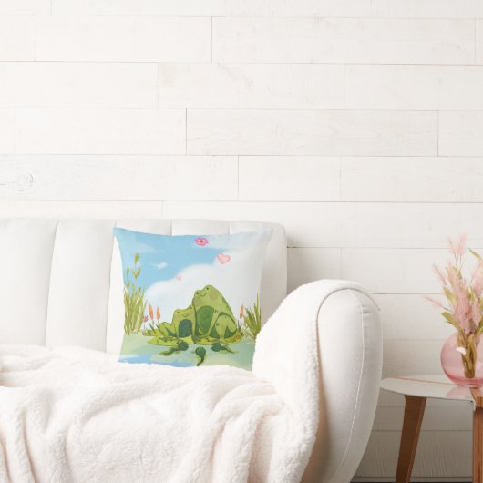 Liebesfroschfamilie Kissen (Liege)