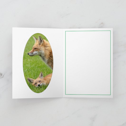 Liebesfüchse Karte (Innenseite)