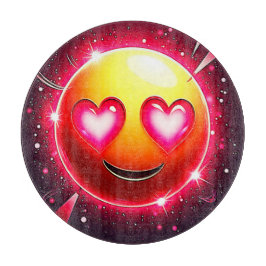 Liebesfunkel-Emoji-Herzen Schneidebrett