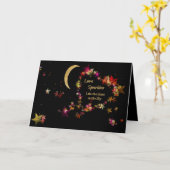 Liebesfunken mit Sternen Karte (Gelbe Blume)
