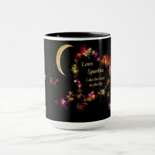 Liebesfunken mit Sternen Tasse