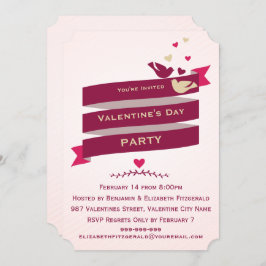 Liebesgeburten und -gebärden - Valentines Party Einladung