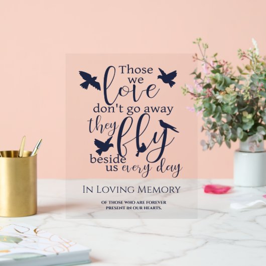 Liebesgedächtnis Acrylschild (Hochzeit)