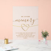 Liebesgedächtnis Acrylschild (Hochzeit)