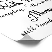 Liebesgedächtniszeichen Poster (Ecke)