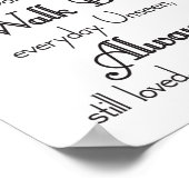 Liebesgedächtniszeichen Poster (Ecke)