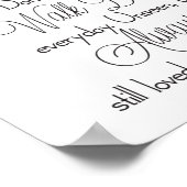 Liebesgedächtniszeichen Poster (Ecke)