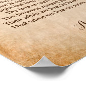 Liebesgedicht der klassischen Liebe Poster (Ecke)