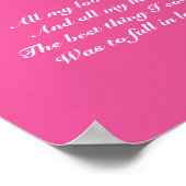 Liebesgedicht Poster (Ecke)