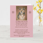 Liebesgedicht und originelles Beileid Karte (Gelbe Blume)