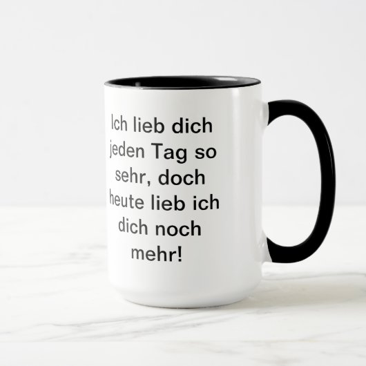 Liebesgedichte Tasse (Rechts)