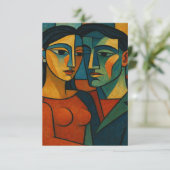 Liebesgeflüster Dankeskarte (Stehend Vorderseite)