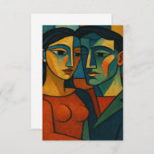 Liebesgeflüster Dankeskarte (Vorne/Hinten)