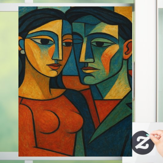 Liebesgeflüster Fensteraufkleber (Zuhause)