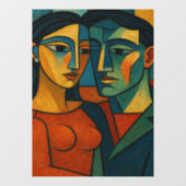 Liebesgeflüster Fensteraufkleber (Blatt)