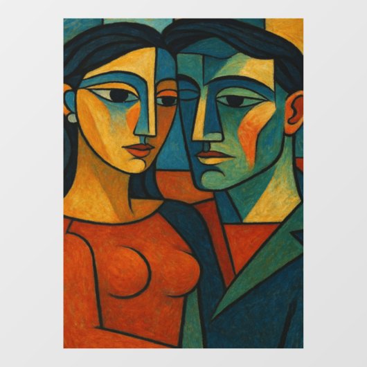 Liebesgeflüster Fensteraufkleber (Blatt)