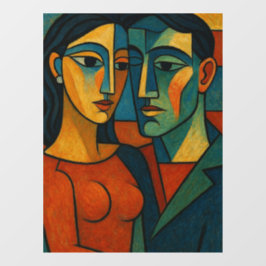 Liebesgeflüster Fensteraufkleber