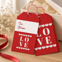 Liebesgeschenk-Anhänger 'To & From'