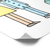 Liebesgeschenk, das Leben verbindet. Poster (Ecke)