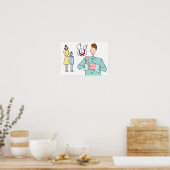 Liebesgeschenk, das Leben verbindet. Poster (Küche)