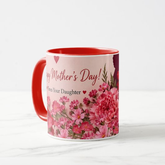 LIEBESGESCHENK FÜR MUTTER TASSE (Vorderseite Links)